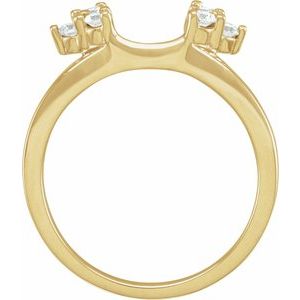 14K Yellow 1/4 CTW Natural Diamond Wrap-Style Enhancer Ring Ethereal Legacy Boutiques