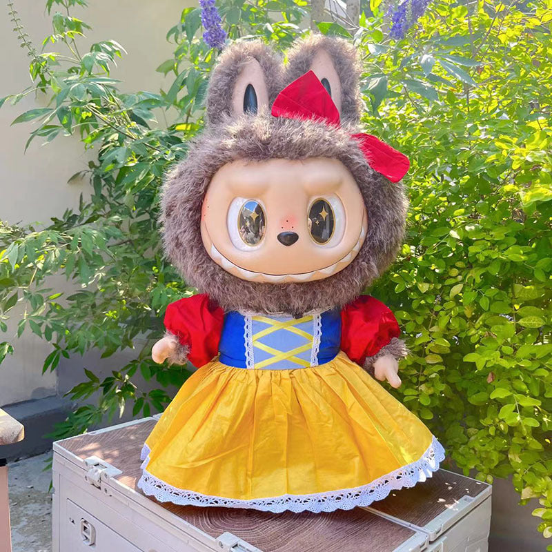 Clothing with 58cm LABUBU Design ZIMOMO Doll Clothes Rubber LABUBU Plush Toy Clothing Cute