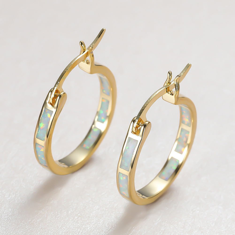 A Pair of Geometric Hoop Earrings That Are Stylish, Versatile, And Exaggerated for Women NovaCart