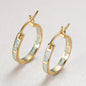 A Pair of Geometric Hoop Earrings That Are Stylish, Versatile, And Exaggerated for Women NovaCart