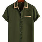 New Lightweight Casual Short-Sleeve Shirt for Men for Spring And Summer. NovaCart