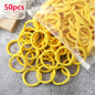 50pcs/Set Women   Basic Hair Bands 1.57inch Simple Solid Colors Elastic Headband Hair Ropes Ties Hair Accessories Ponytail Holder NovaCart
