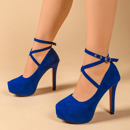 Ankle Strap High Heel Pumps New Era Fashion LLc