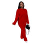 Fashion Casual Knitting Suit Long Sleeve Two-piece Sweater Grayceful LLC
