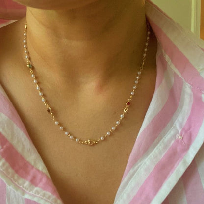Precious Mini Heart Pearl Chain Necklace Shop Style & More | Fresh Looks, Everyday Deals & Free Shipping