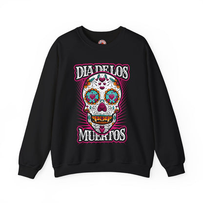 Dia De Los Muertos Skull Crewneck Sweatshirt The Devil's Pickle