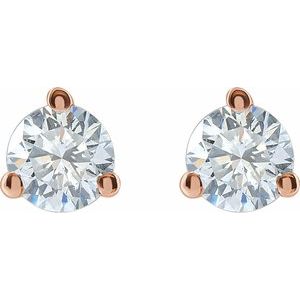 14K Rose 5/8 CTW Lab-Grown Diamond Stud Earrings Ethereal Legacy Boutiques