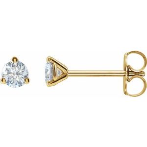14K Yellow 1/4  CTW Lab-Grown Diamond Stud Earrings Ethereal Legacy Boutiques