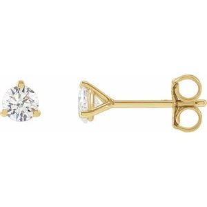 14K Yellow 1/3 CTW Lab-Grown Diamond Stud Earrings Ethereal Legacy Boutiques