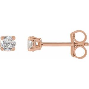 14K Rose 1/6 CTW Natural Diamond Earrings Ethereal Legacy Boutiques