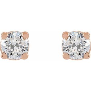14K Rose 1/6 CTW Natural Diamond Earrings Ethereal Legacy Boutiques
