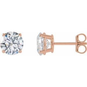 14K Rose 3 CTW Lab-Grown Diamond Earrings Ethereal Legacy Boutiques