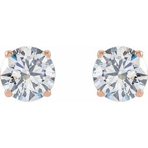 14K Rose 3 CTW Lab-Grown Diamond Earrings Ethereal Legacy Boutiques