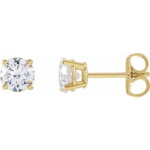 14K Yellow 3 CTW Lab-Grown Diamond Earrings Ethereal Legacy Boutiques