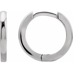 Sterling Silver Hinged 15 mm Hoop Earring Ethereal Legacy Boutiques