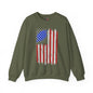 Tattered American Flag Crewneck Sweatshirt The Devil's Pickle