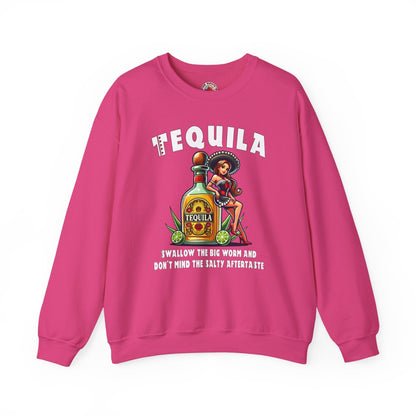 Tequila Swallow The Big Worm Crewneck Sweatshirt The Devil's Pickle