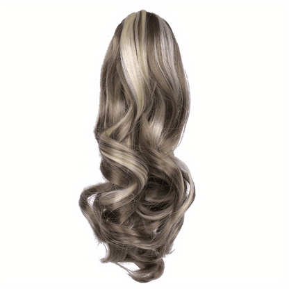 Claw Clip In Body Wave Hair Extensions Long Curly Wavy Ponytail Hair Extensions Synthetic Hair Pieces for Women Girls, Quick Hairstyle, Clip In Hair, Fashionable Wig, Loose Wave, Durable Clipins, Highquality Extensions, Wavy NovaCart