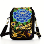 Women's Embroidered Crossbody Bag, Mini Shoulder Bag, Portable Double-Layer Wallet, Phone Pouch NovaCart