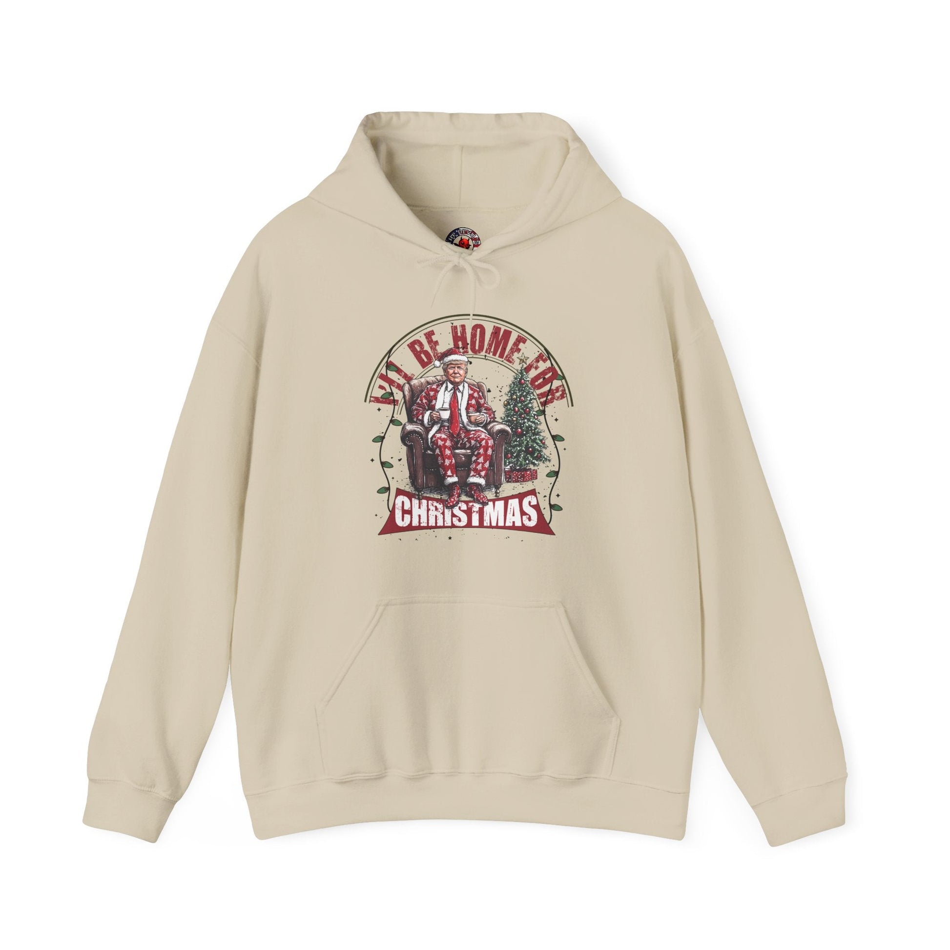 I'll Be Home For Christmas Hooded Sweatshirt The Devil's Pickle