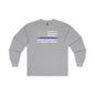 Thin Blue Line American Flag Long Sleeve Tee The Devil's Pickle