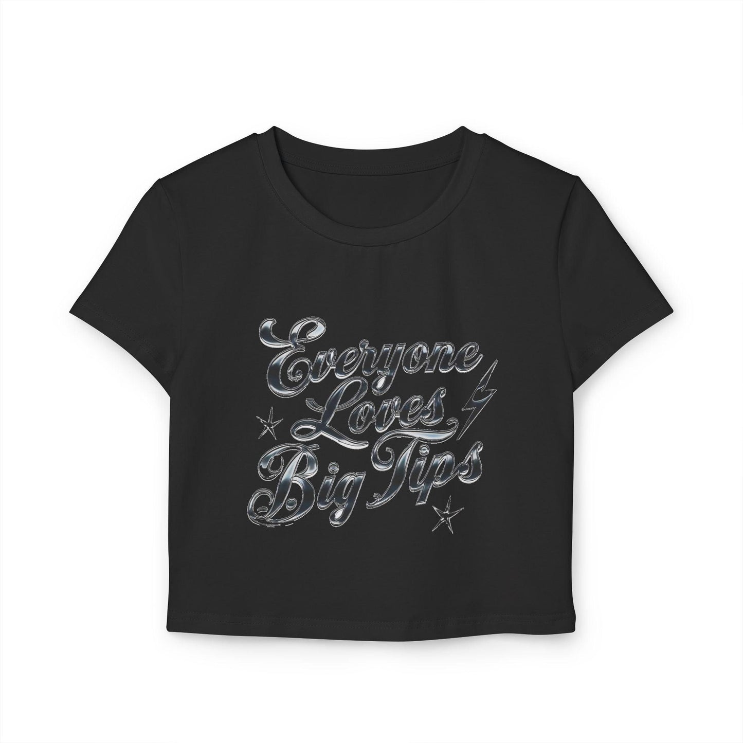 Turn Heads Behind the Bar Womens Baby Tee with Everyone Loves Big Tips Country in My Heart