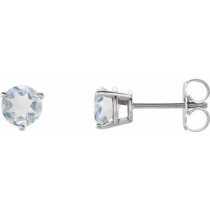 Platinum Natural Blue Sheen Moonstone Earrings Ethereal Legacy Boutiques