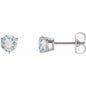 Platinum Natural Blue Sheen Moonstone Earrings Ethereal Legacy Boutiques