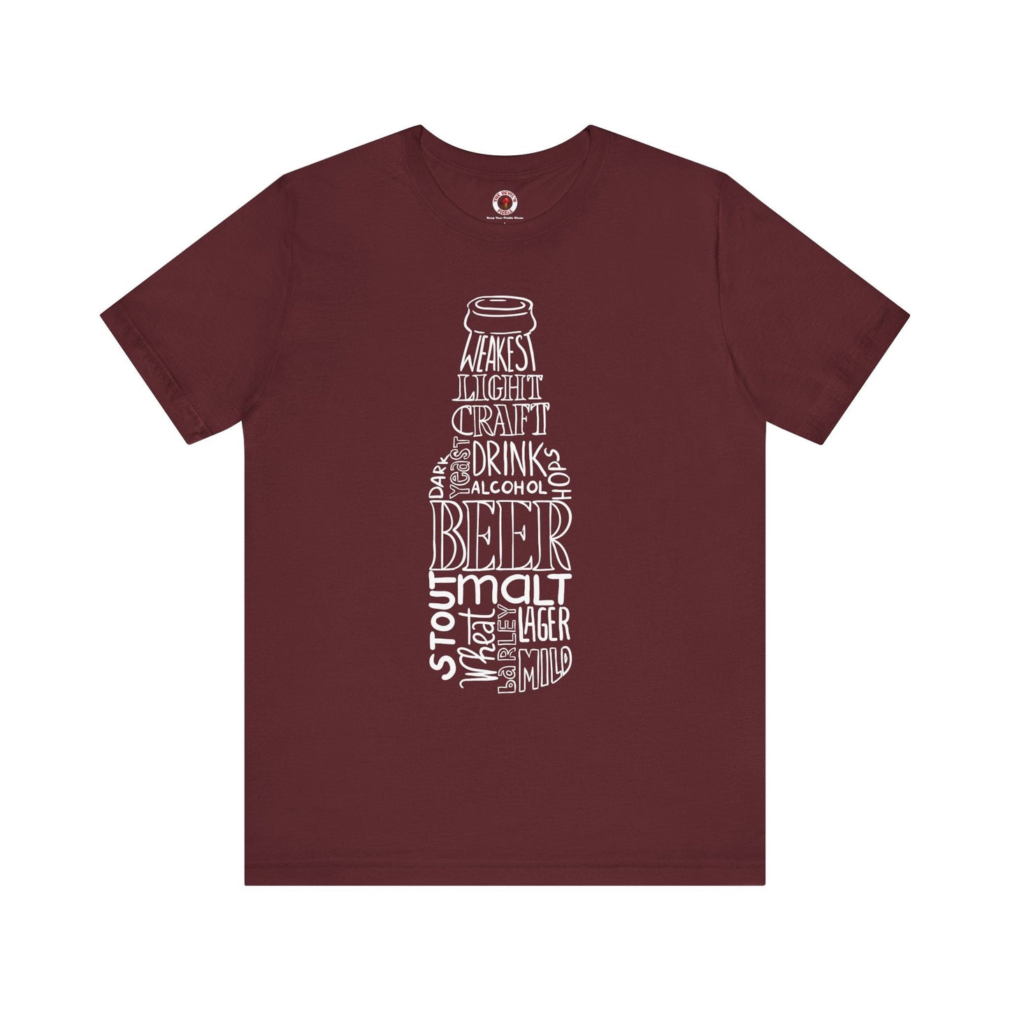 Beer Bottle of Words T-Shirt The Devil's Pickle