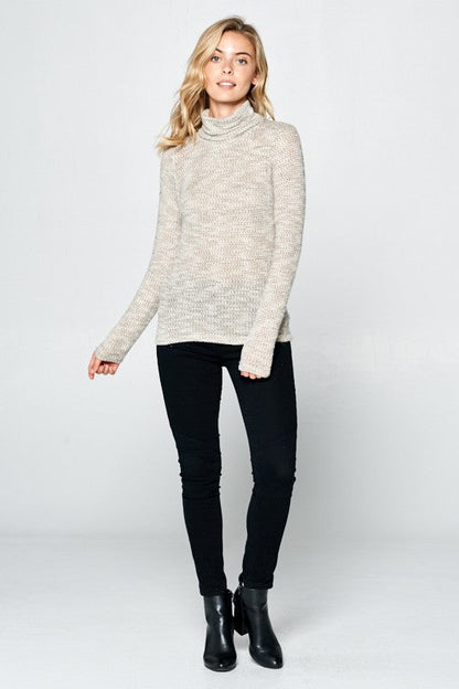 LONG SLEEVE KNIT TURTLENECK TOP Shop Style & More | Fresh Looks, Everyday Deals & Free Shipping