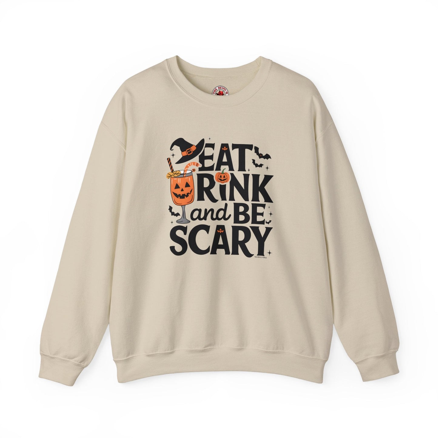 Eat Drink and Be Scary Crewneck Sweatshirt The Devil's Pickle