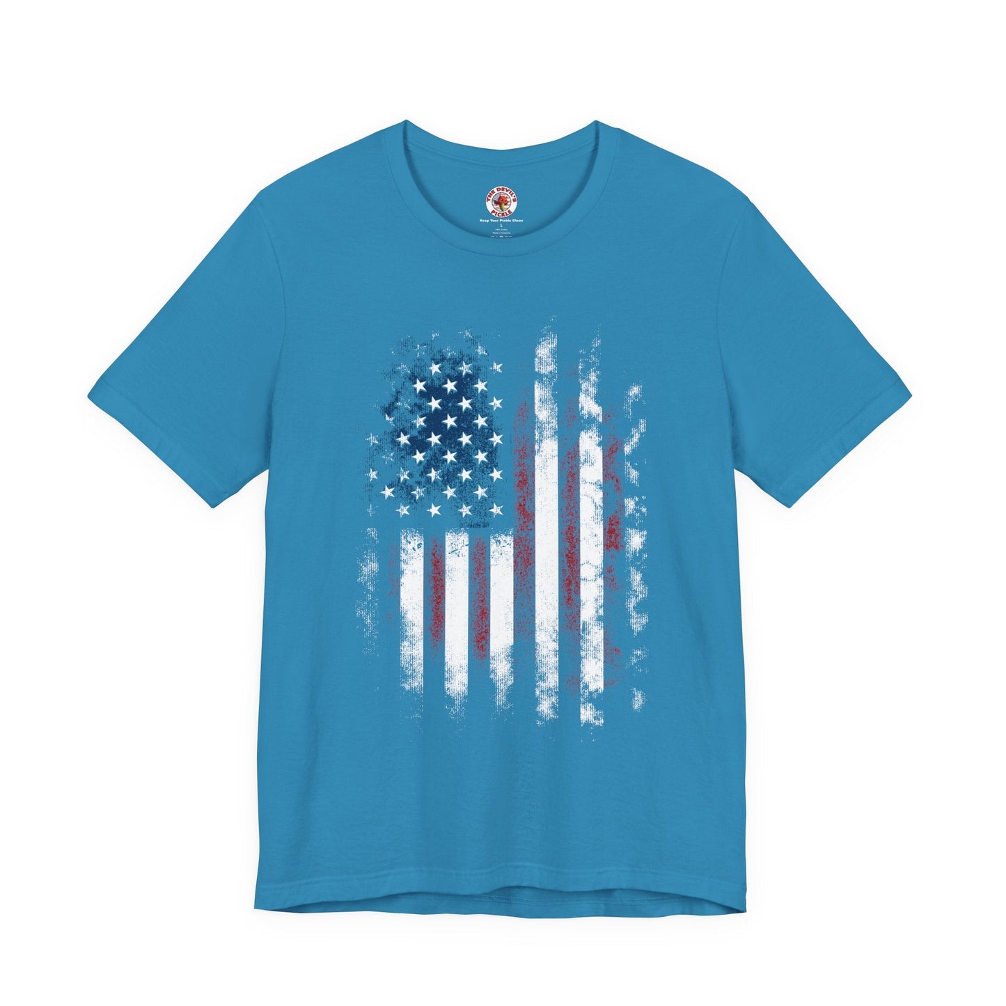 Distressed American Flag T-Shirt The Devil's Pickle