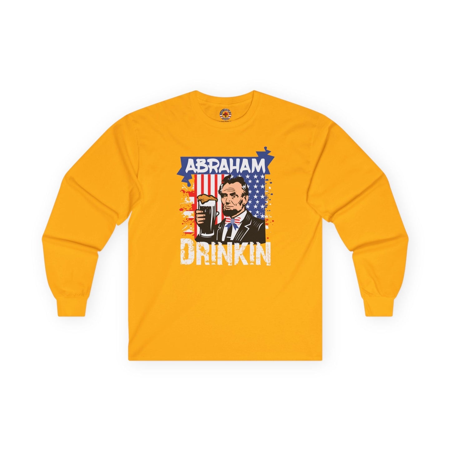 Abraham Drinking Long Sleeve Tee The Devil's Pickle