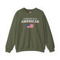 I Identify As An American Crewneck Sweatshirt The Devil's Pickle
