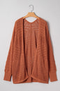Plus Size Solid Pointelle Knit Open Front Cardigan Shop Style & More | Fresh Looks, Everyday Deals & Free Shipping
