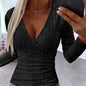 Women’s Pleated V-Neck Top FitiqueFit