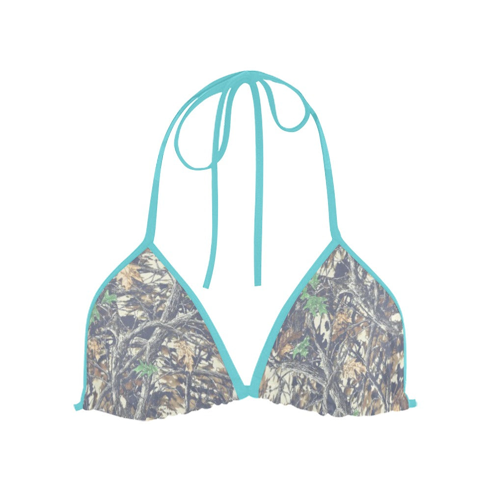 Faded Camo Triangle Bikini Top Luckless Outfitters