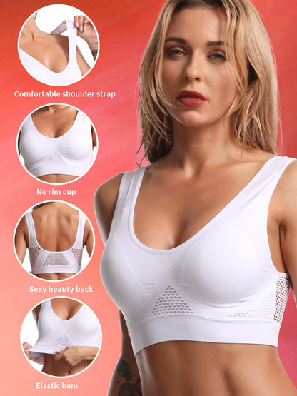 Bras for Women Seamless Bra with Pads Easy Comfort Bra Everyday Push Up Bralette Vest Wireless Brassiere Bra NovaCart