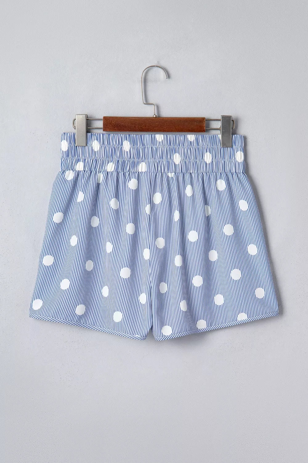 Polka Dot Striped Elastic Waist Shorts New Era Fashion LLc