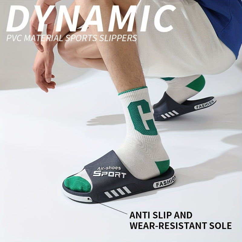 Affordable Summer Casual Slides for Men, Suitable for Outdoor Use And Home Bathrooms, Made of Non-Slip PVC NovaCart