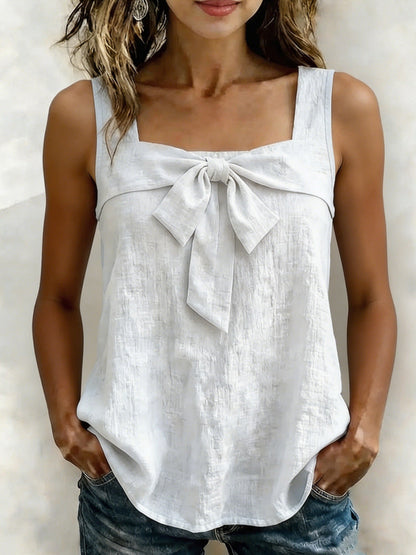 Women's Square-Neck Wide-Strap Sleeveless Tank Top FitiqueFit