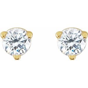 14K Yellow 1/8 CTW Natural Diamond Earrings Ethereal Legacy Boutiques