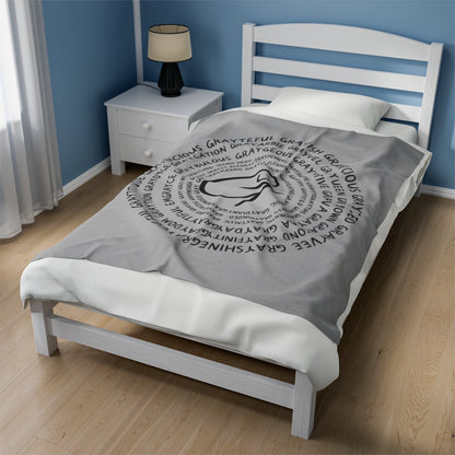 Velveteen Plush Blanket Grayceful signature Grayceful LLC