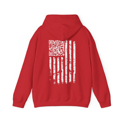 American Flag QR Code Hooded Sweatshirt The Devil's Pickle