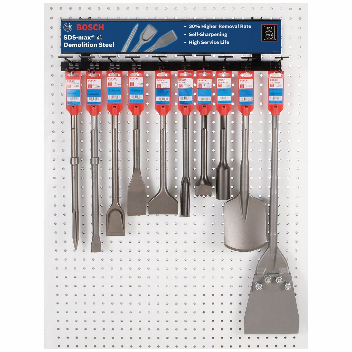 BOSCH HS1910 3 In. x 12 In. Scaling Chisel SDS-max® Hammer Steel VM Hardware