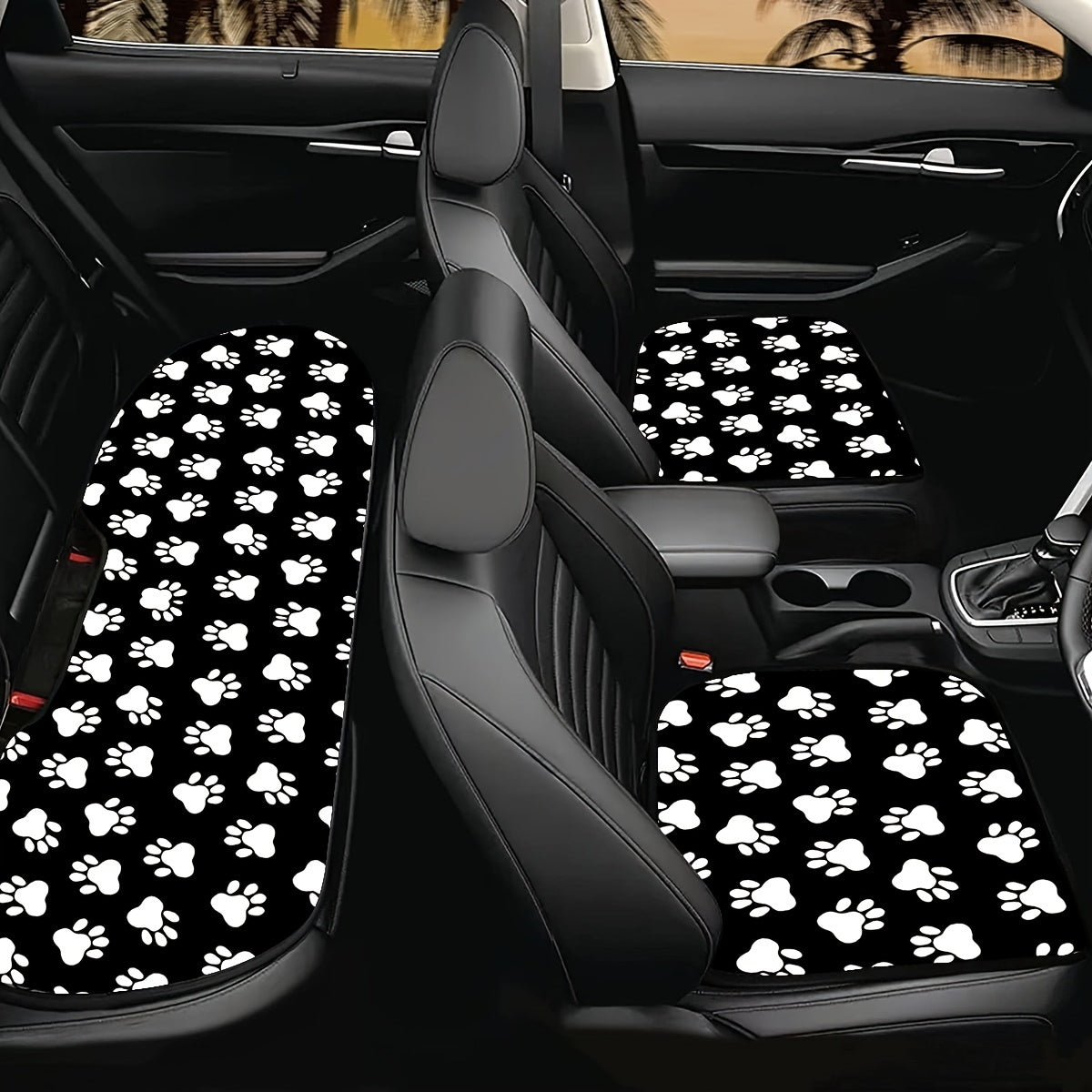 Dog Paw Print Car Covers for Front And Back s NovaCart