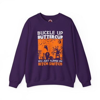 Buckle Up Buttercup Crewneck Sweatshirt The Devil's Pickle