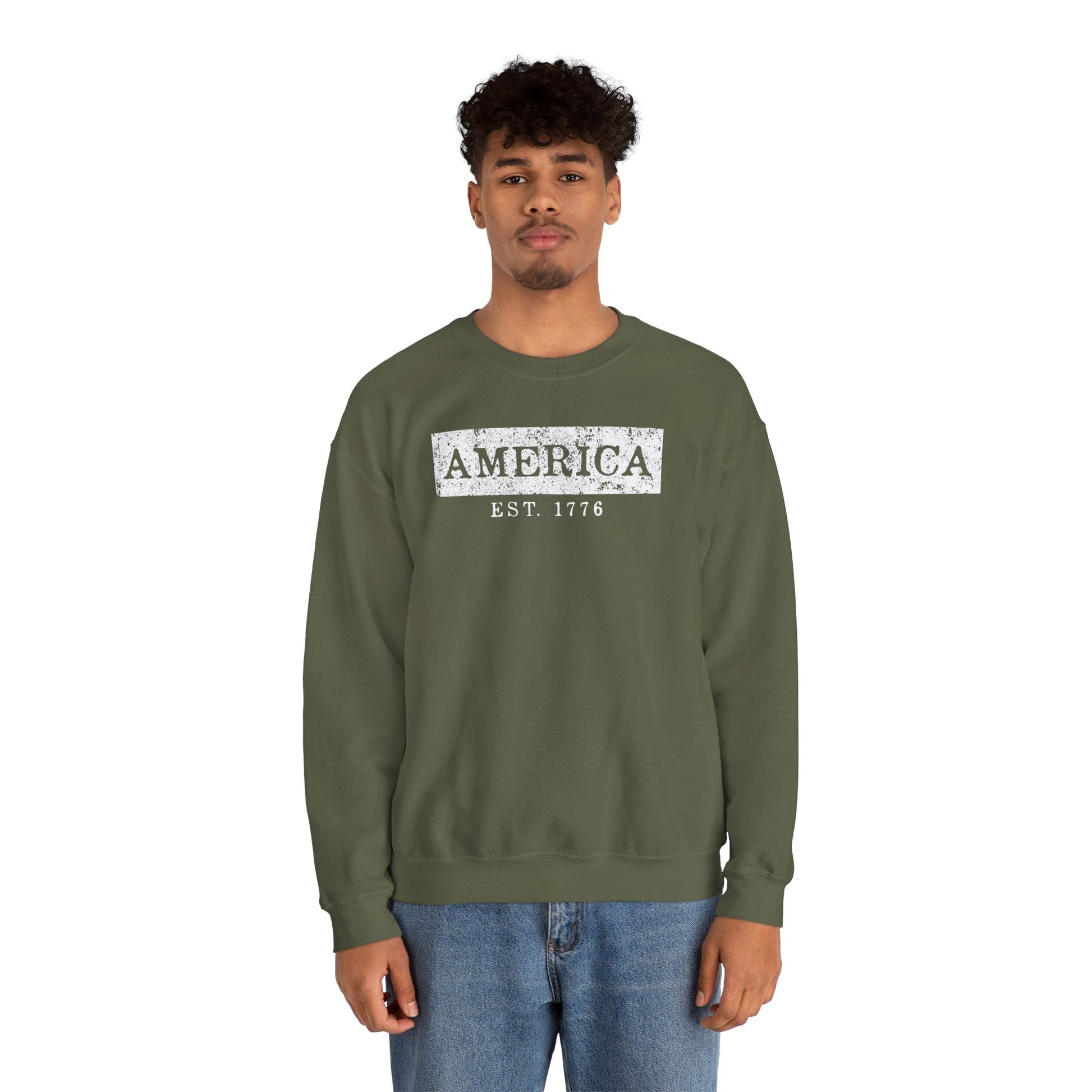 America Est. 1776 Crewneck Sweatshirt The Devil's Pickle
