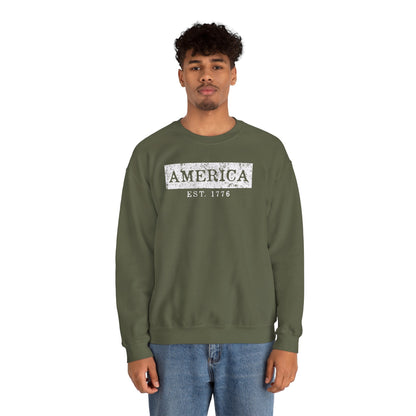 America Est. 1776 Crewneck Sweatshirt The Devil's Pickle