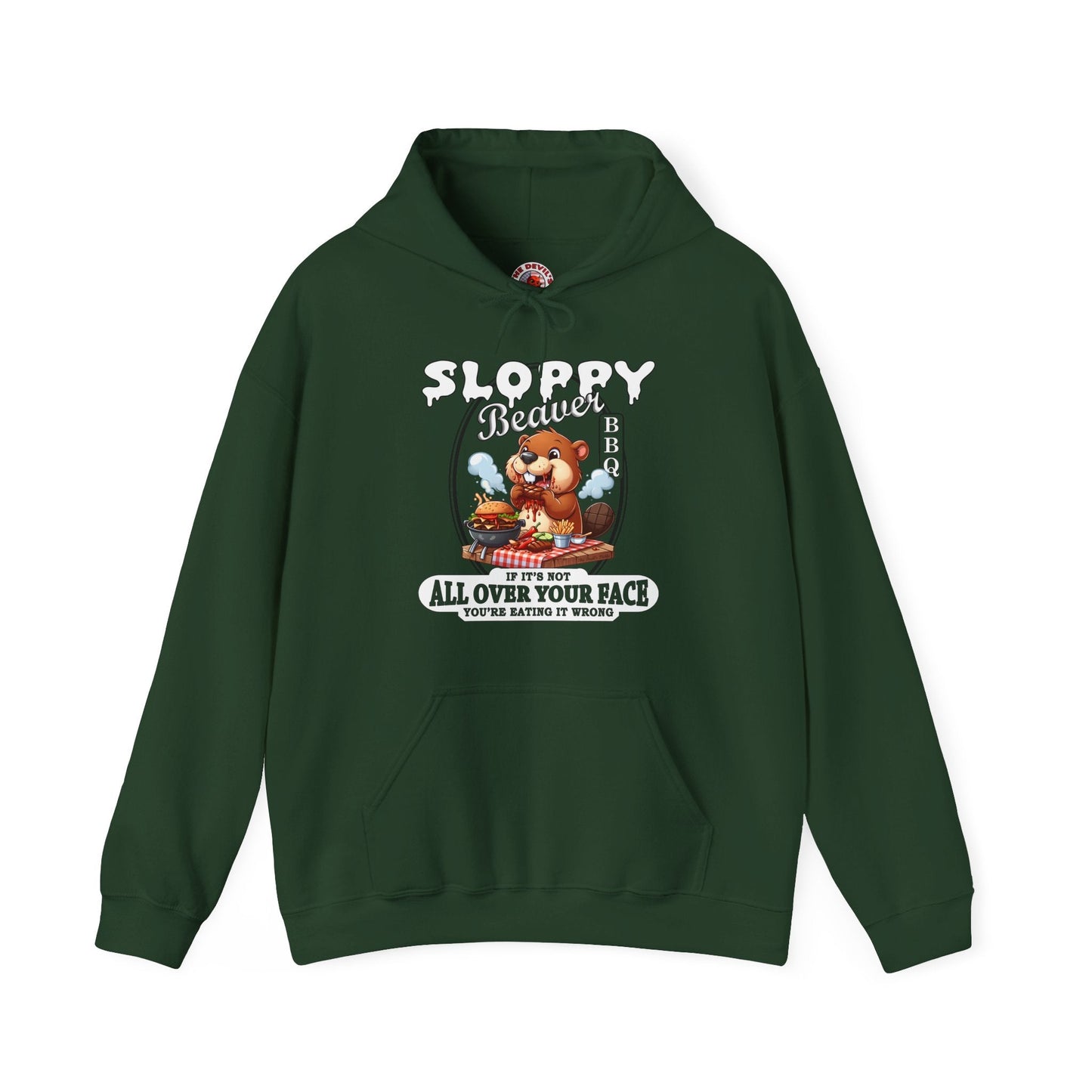 Sloppy Beaver BBQ Hooded Sweatshirt The Devil's Pickle